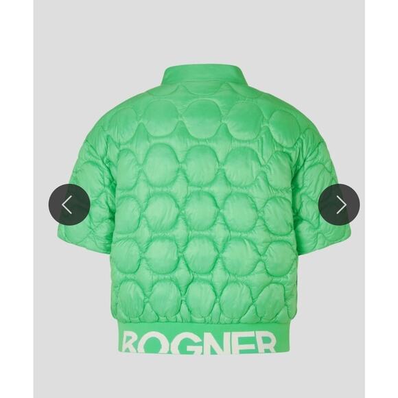 NWT $590 Bogner Green Laia Short Sleeve Full-Zip Quilted Jacket Size M , 8. 38 - Picture 3 of 14